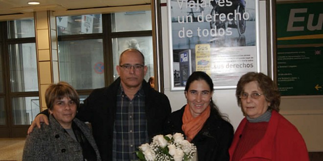 Yoani llega a España