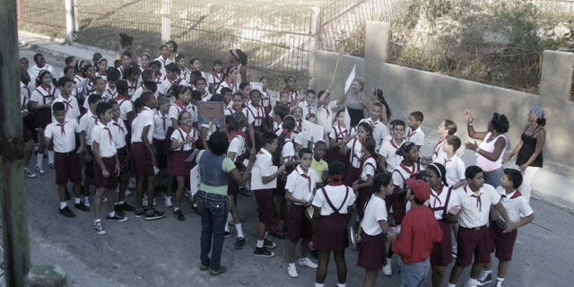 Escuela primaria convertida en cuartel militar y centro de represión