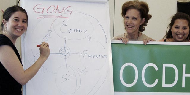 “Estrategia y fortalecimiento de la sociedad civil”, taller en la sede del OCDH