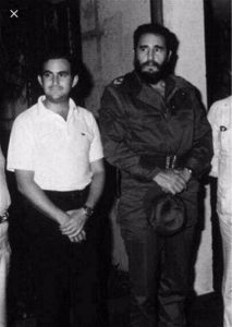 Gustavo Cisneros al lado de FIdel Castro