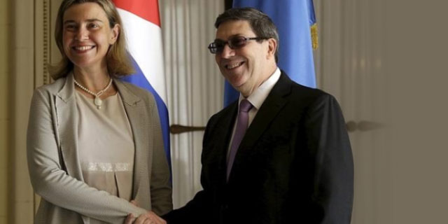 Mogherini  dice: “la posición común es el obstáculo”; ¿medio siglo de tiranía, no?